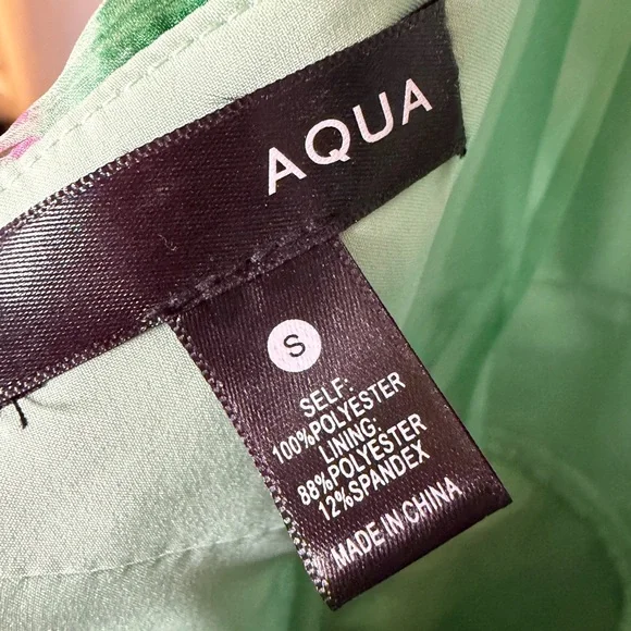 Aqua Floral Chiffon V-Neck Maxi Dress - Picture 6 of 7